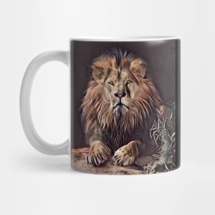 A menacing lion Mug